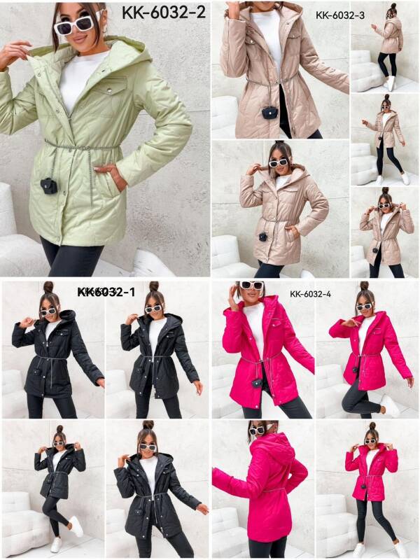 Kurtki damskie cienki Roz S-2XL, 1 Kolor Paczka 5 szt 1